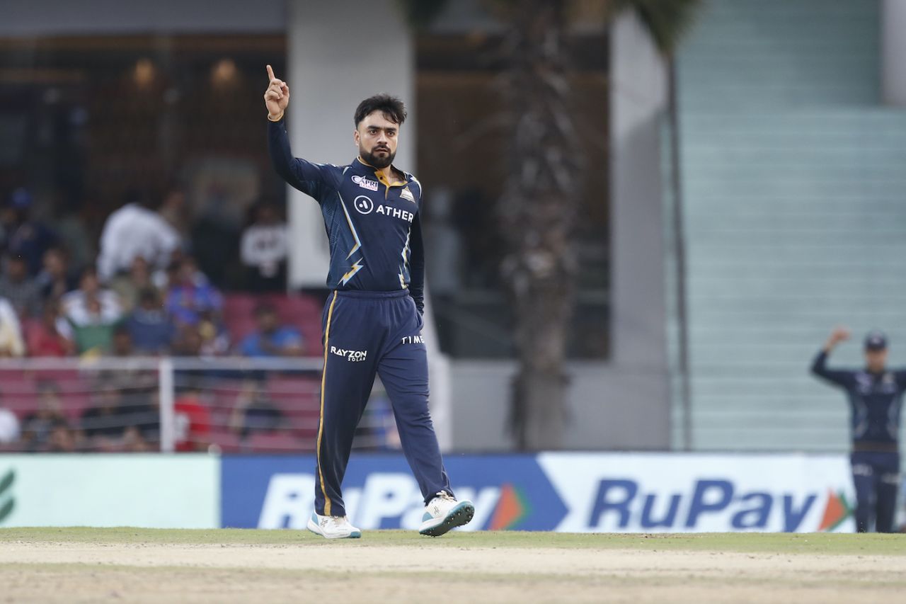 Rashid Khan took the first wicket, Lucknow Super Giants vs Gujarat Titans, IPL 2023, Lucknow, April 22, 2023
