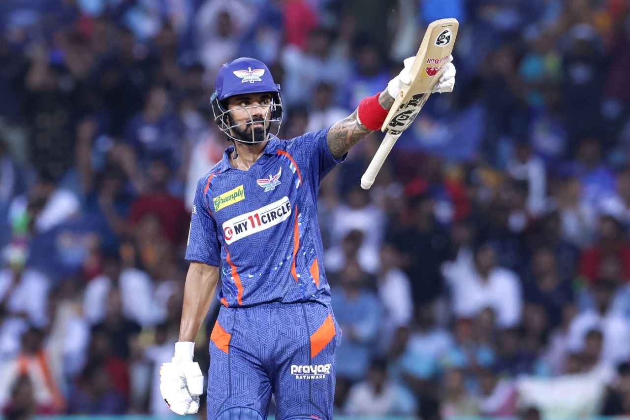 KL Rahul brought up his fifty off 38 balls, Lucknow Super Giants vs Gujarat Titans, IPL 2023, Lucknow, April 22, 2023