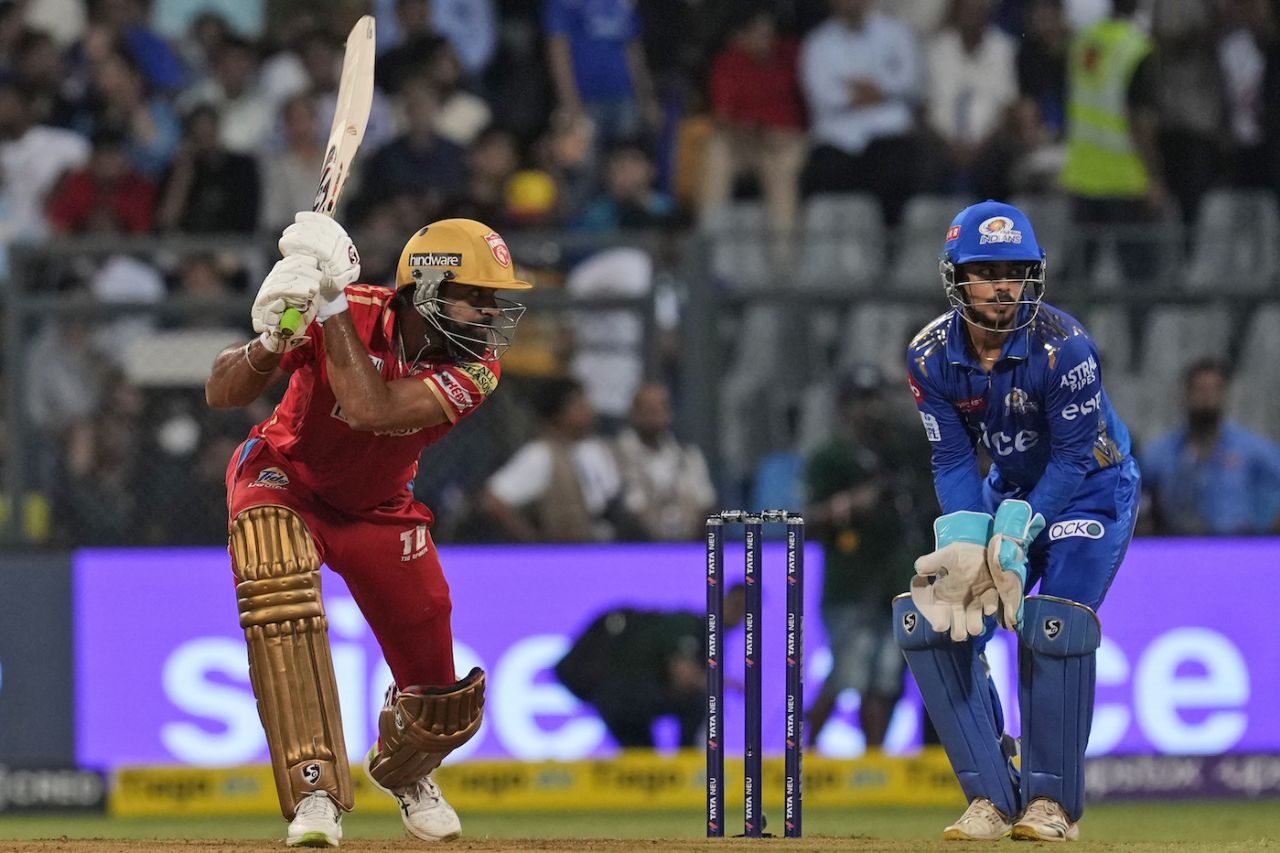 Harpreet Bhatia got going after a scratchy start, Mumbai Indians vs Punjab Kings, IPL 2023, Mumbai, April 22, 2023