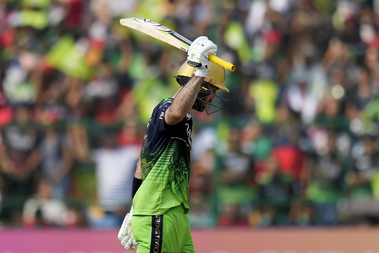 Glenn Maxwell stroked a rapid half-century, Royal Challengers Bangalore vs Rajasthan Royals, IPL 2023, Bengaluru, April 23, 2023