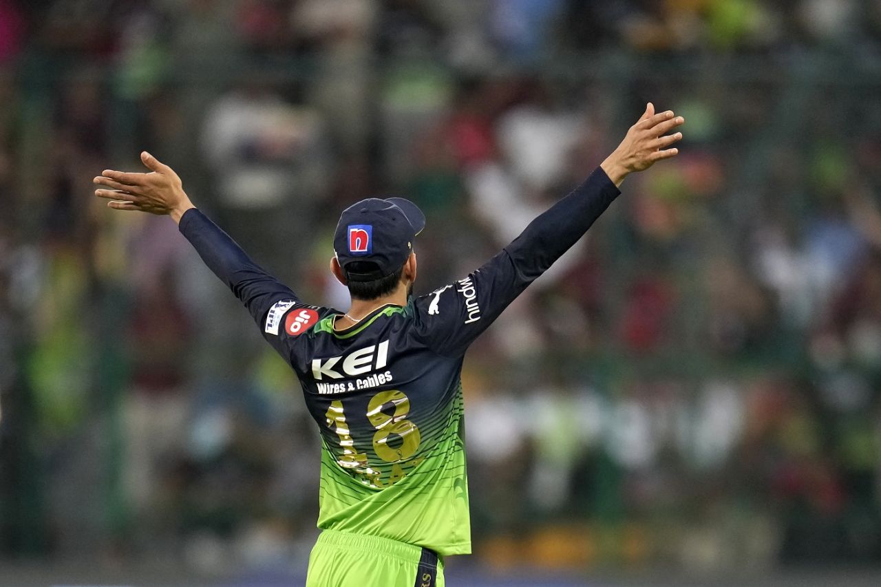 Virat Kohli marshalls his troops, Royal Challengers Bangalore vs Rajasthan Royals, IPL 2023, Bengaluru, April 23, 2023