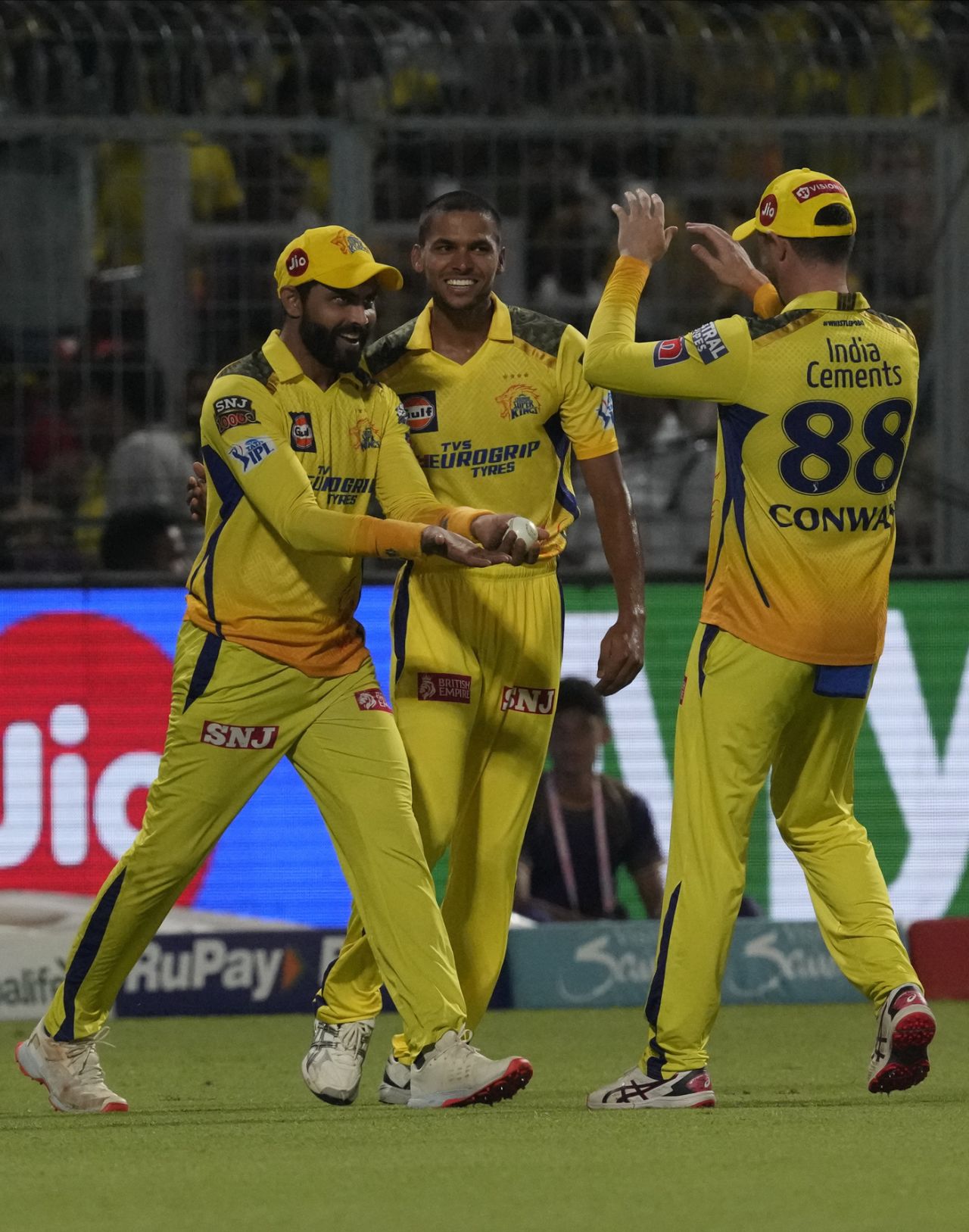 Ravindra Jadeja took a sharp catch to send back N Jagadeesan, Kolkata Knight Riders vs Chennai Super Kings, IPL 2023, Kolkata, April 23, 2023