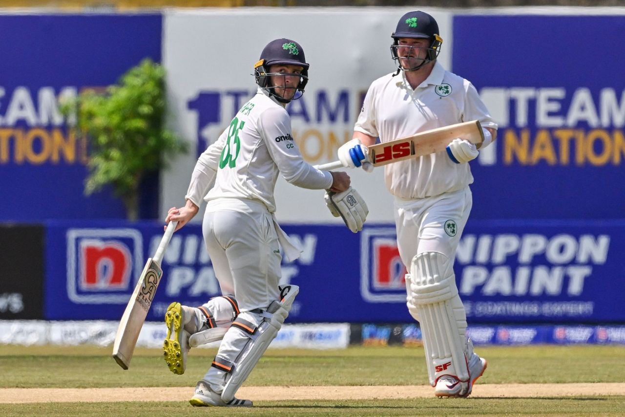 Paul Stirling and Curtis Campher put up a strong stand, Sri Lanka vs Ireland, 2nd Test, Day 2, Galle, April 25, 2023