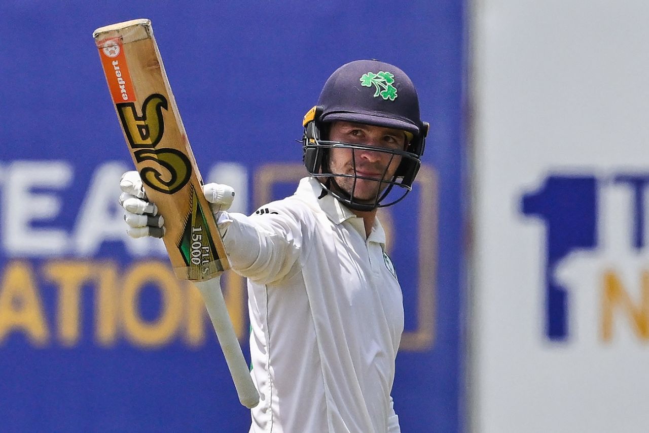 Curtis Campher brought up his half-century, Sri Lanka vs Ireland, 2nd Test, Day 2, Galle, April 25, 2023