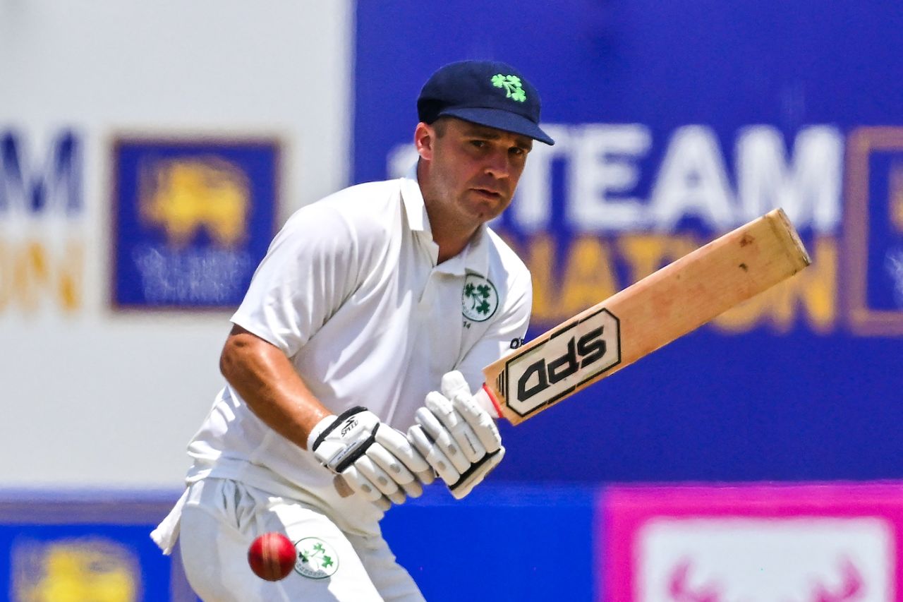 Andy McBrine got off to a solid start, Sri Lanka vs Ireland, 2nd Test, Day 2, Galle, April 25, 2023