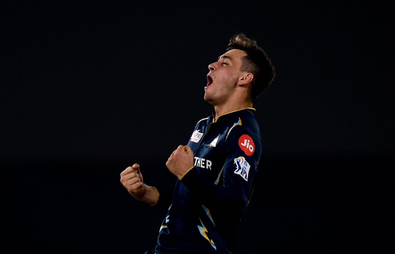 Noor Ahmad is over the moon after knocking Cameron Green over, Gujarat Titans vs Mumbai Indians, IPL 2023, Ahmedabad, April 25, 2023