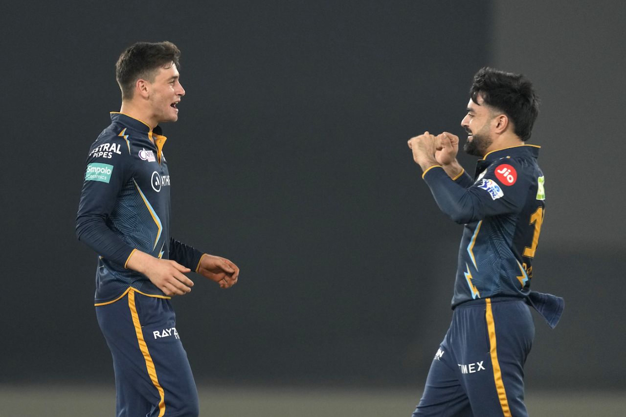 Noor Ahmad took charge after Rashid Khan had dented Mumbai Indians with a double-wicket over, Gujarat Titans vs Mumbai Indians, IPL 2023, Ahmedabad, April 25, 2023