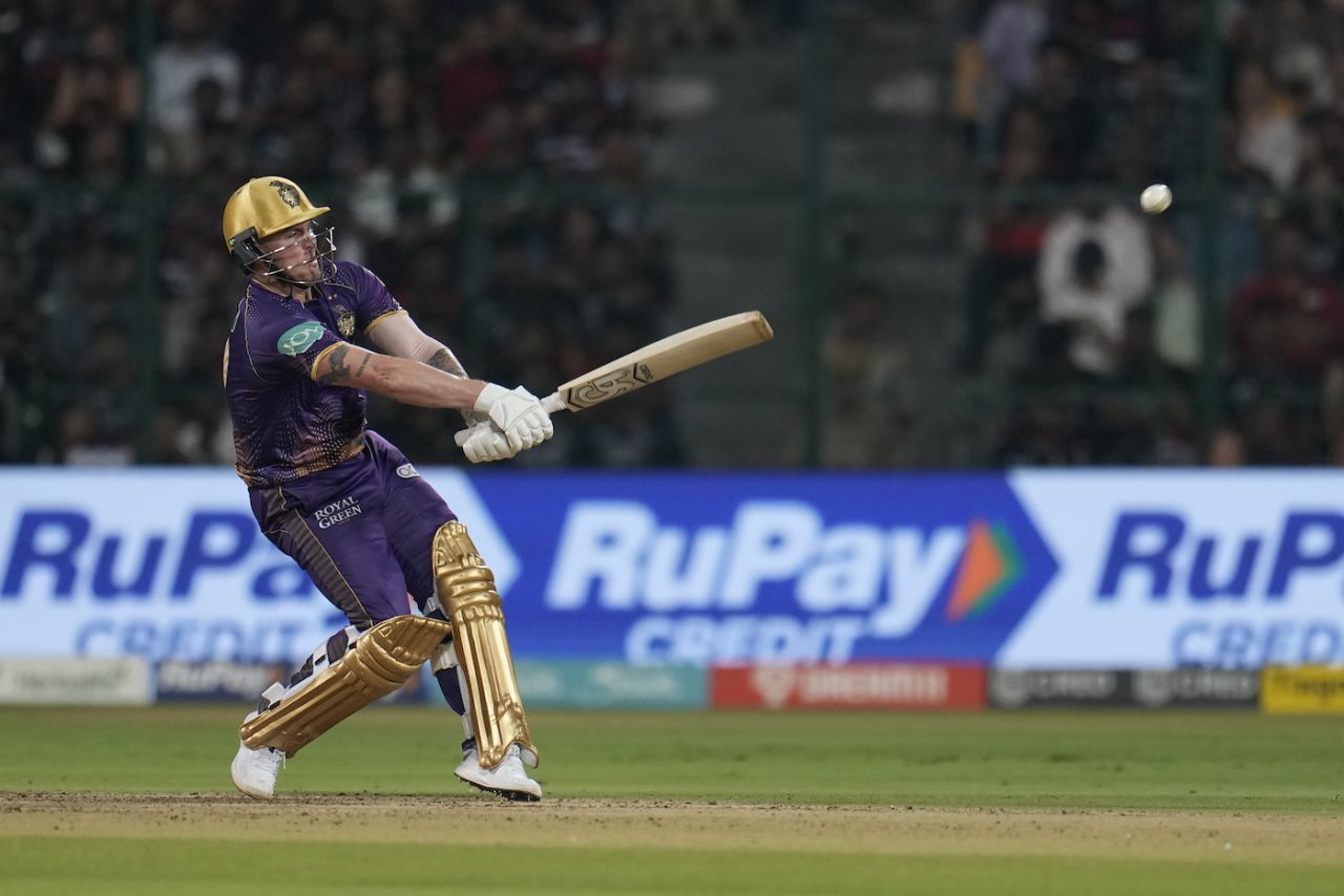 Jason Roy got 48 runs from 20 balls in the powerplay, Royal Challengers Bangalore vs Kolkata Knight Riders, IPL 2023, Bengaluru, April 26, 2023