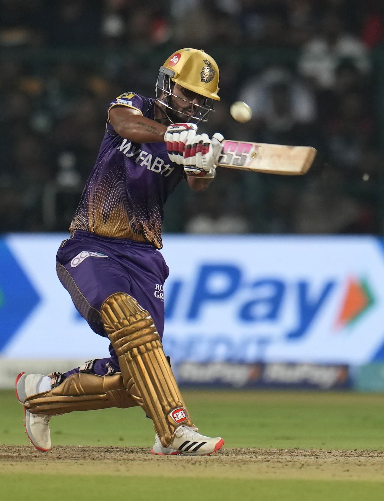 Nitish Rana scored quickly, which was the order of the day, Royal Challengers Bangalore vs Kolkata Knight Riders, IPL 2023, Bengaluru, April 26, 2023