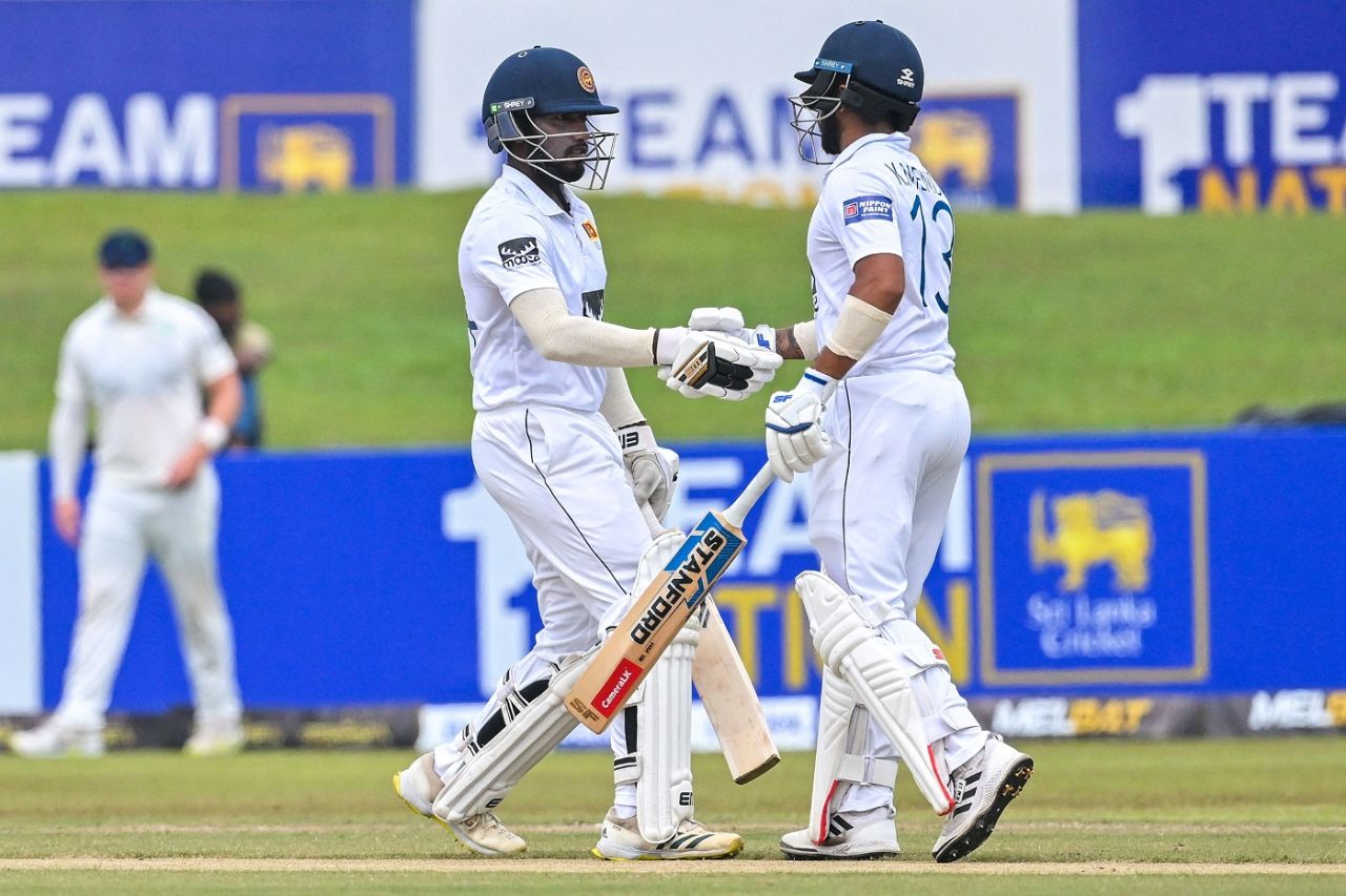 Nishan Madushka and Kusal Mendis put up a solid stand, Sri Lanka vs Ireland, 2nd Test, Day 4, Galle, April 27, 2023