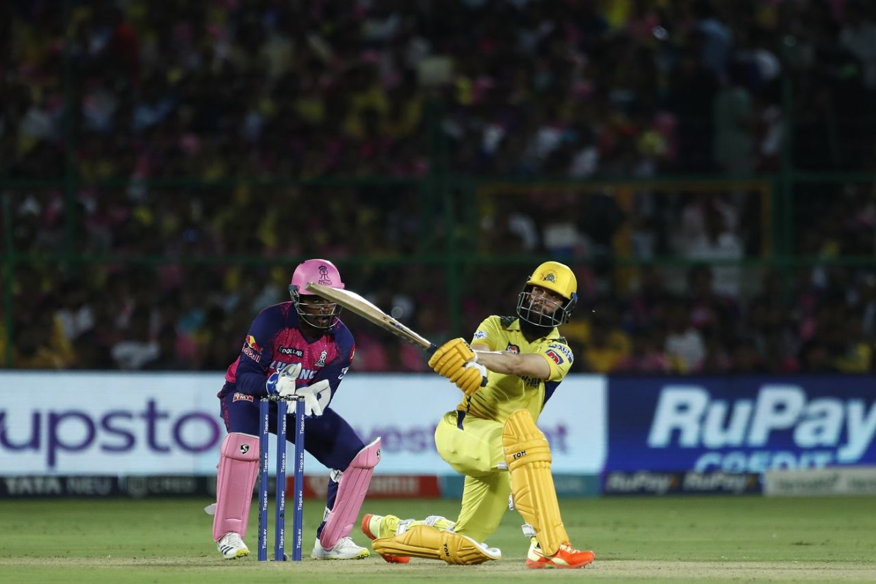 Moeen Ali nails the sweep, Rajasthan Royals vs Chennai Super Kings, IPL 2023, Jaipur, April 27, 2023