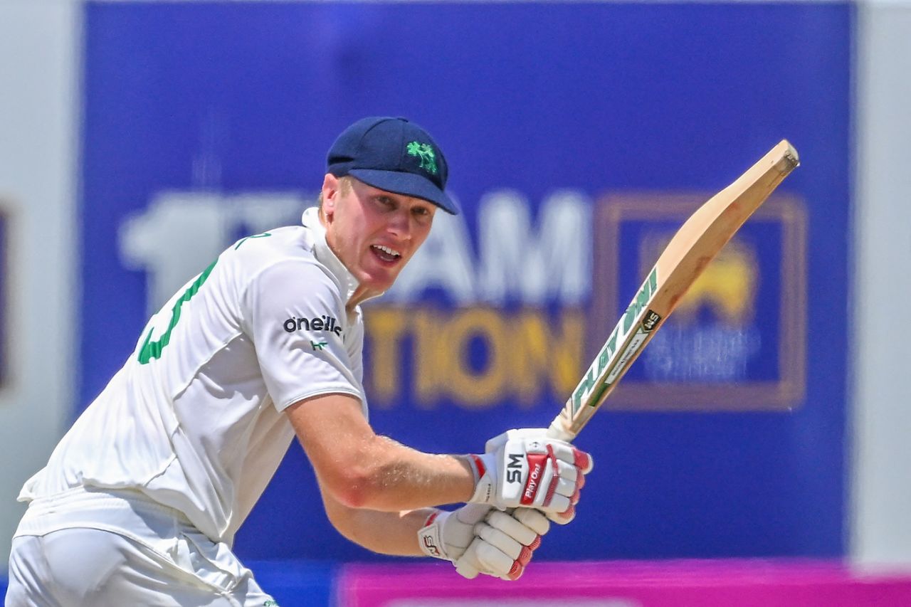 Harry Tector waged a good fight from No. 4, Sri Lanka vs Ireland, 2nd Test, Galle, 5th day, April 28, 2023