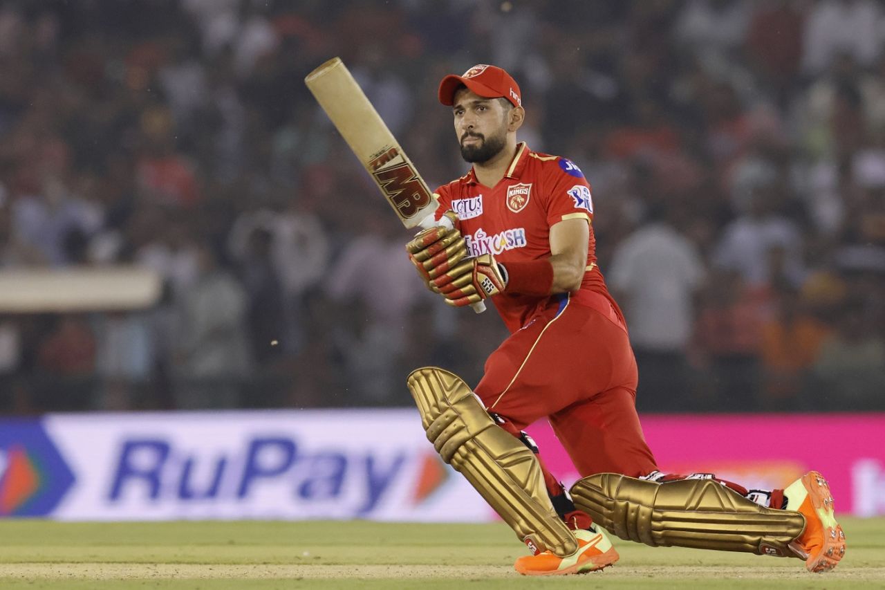 Sikandar Raza plays one on the leg side, Punjab Kings vs Lucknow Super Giants, IPL, Mohali, April 28, 2023