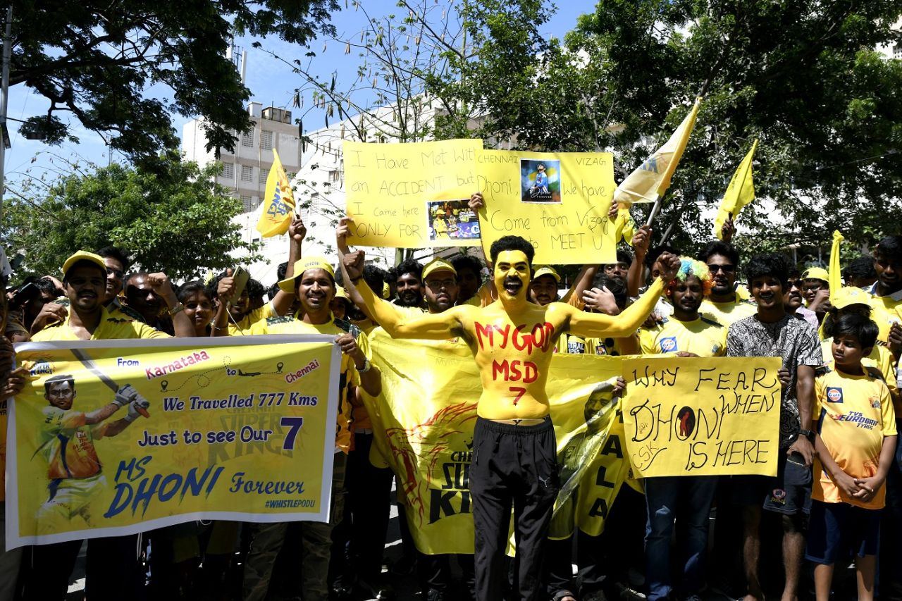 MS Dhoni fans thronged the Chepauk stadium, Chennai Super Kings vs Punjab Kings, IPL 2023, Chennai, April 30, 2023