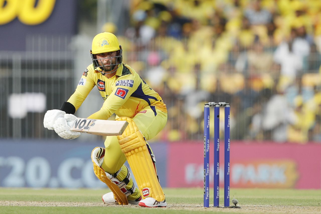 Devon Conway finished with 92 not out, his fifth half-century in his last six innings, Chennai Super Kings vs Punjab Kings, IPL 2023, Chennai, April 30, 2023