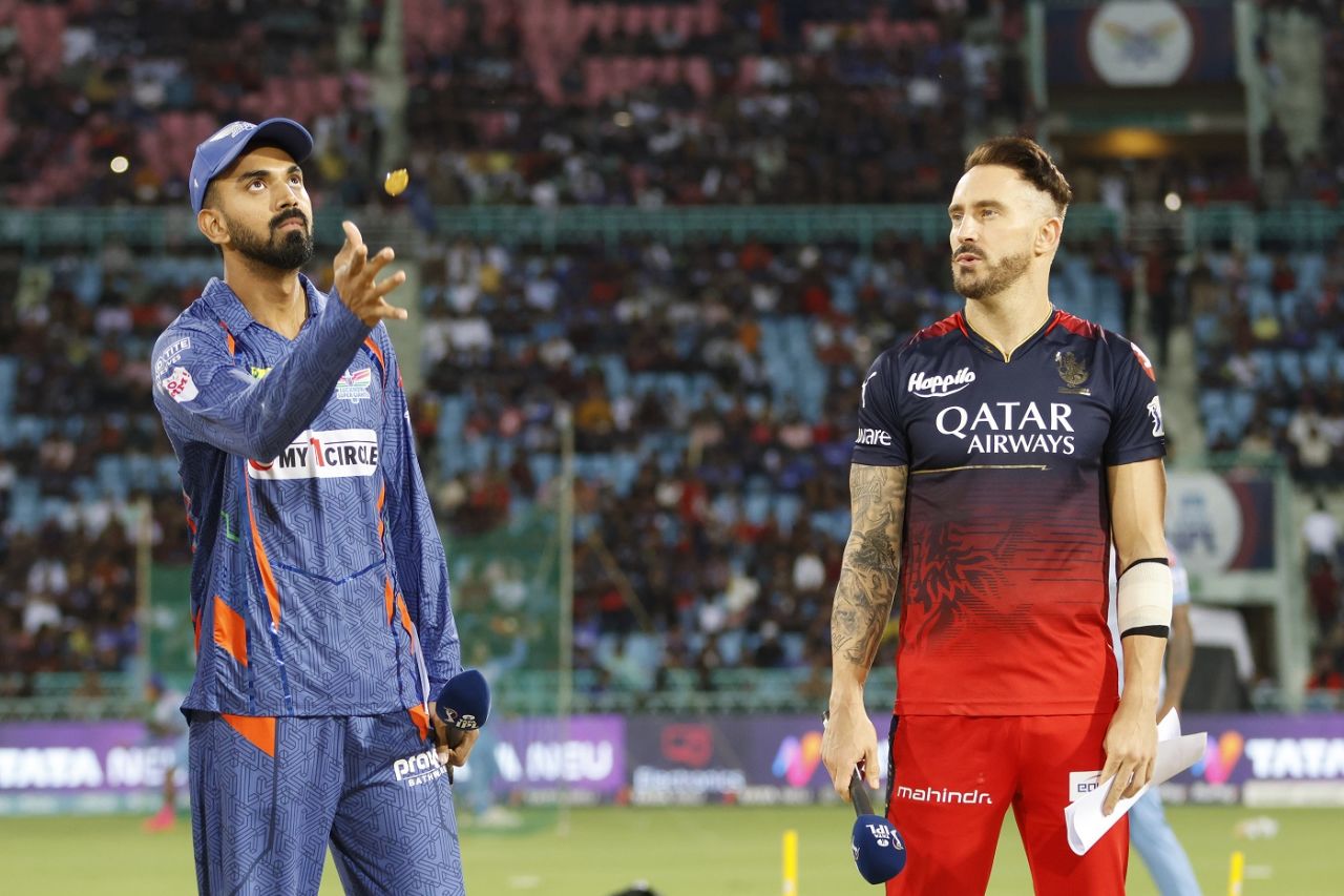 Faf du Plessis returned to the Royal Challengers Bangalore XI as captain, Lucknow Super Giants v Royal Challengers Bangalore, IPL 2023, Lucknow, May 1, 2023