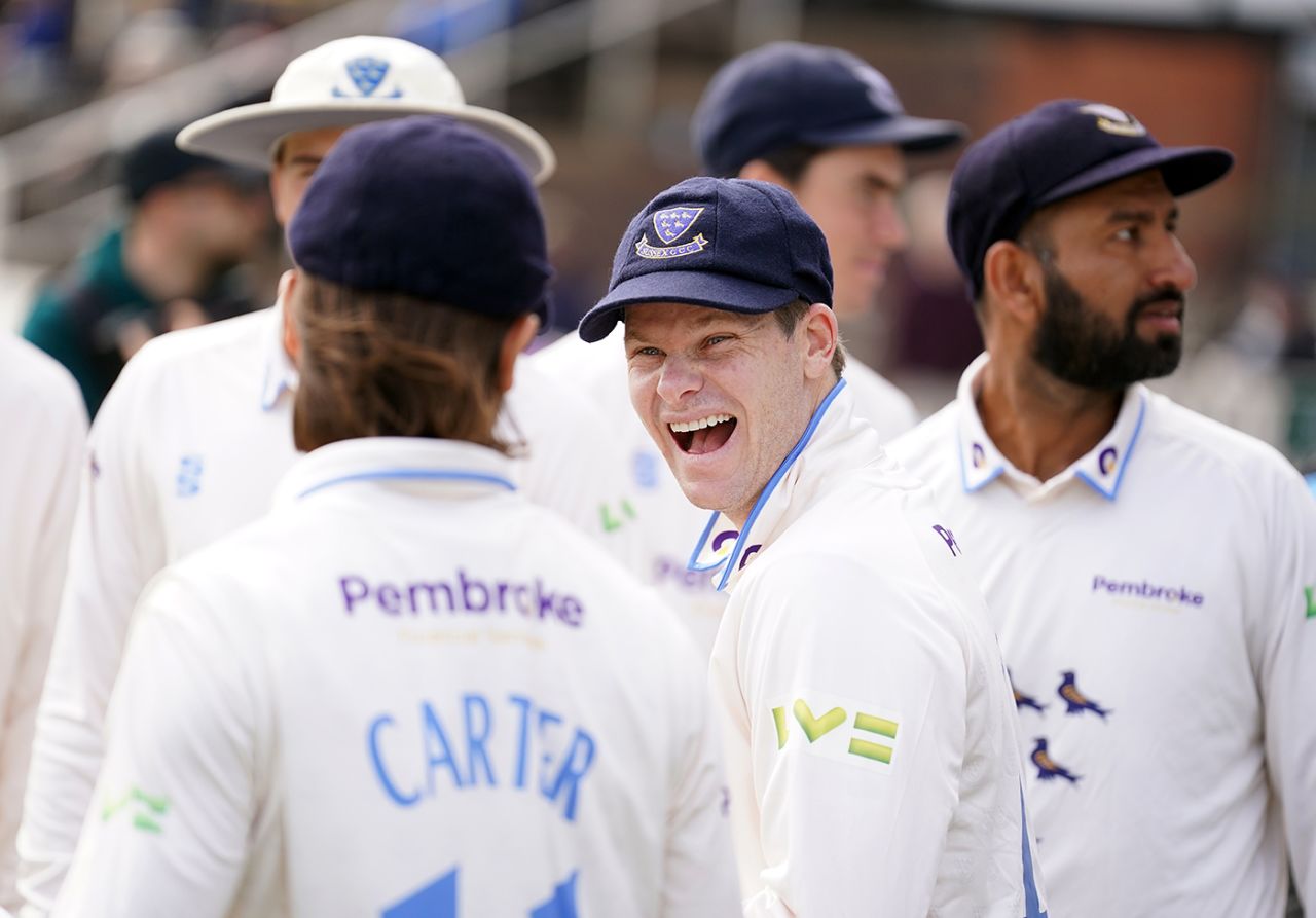Steven Smith was making his Sussex debut, Worcestershire vs Sussex, County Championship, Division Two, New Road, 1st day, May 4, 2023