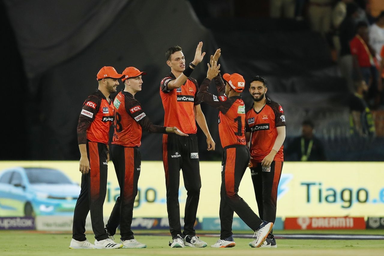 Marco Jansen removed Rahmanullah Gurbaz with his first ball, Sunrisers Hyderabad vs Kolkata Knight Riders, IPL 2023, Hyderabad, May 4, 2023