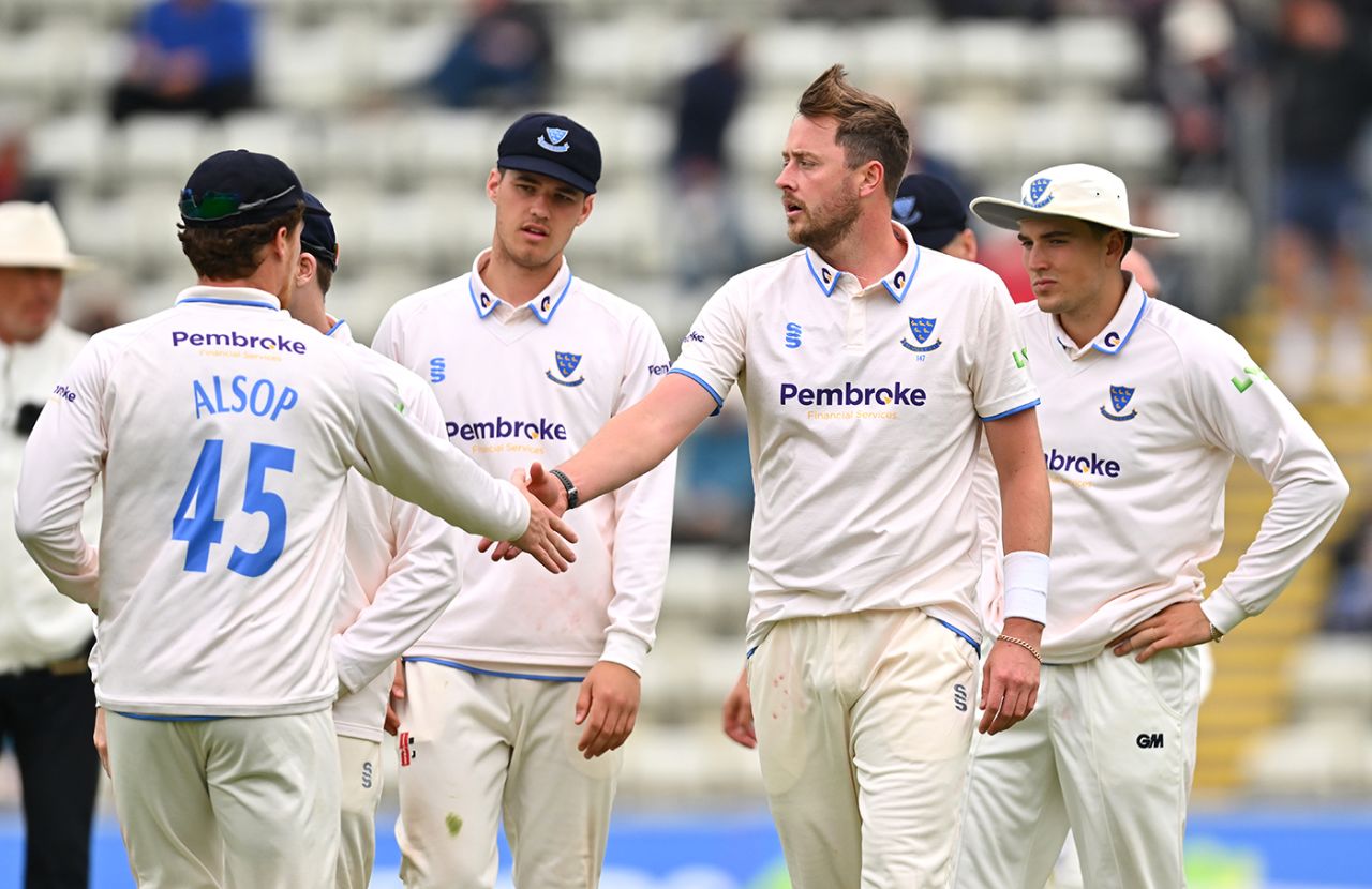 Ollie Robinson claimed a seven-wicket haul, Worcestershire vs Sussex, County Championship, Division Two, New Road, 1st day, May 4, 2023