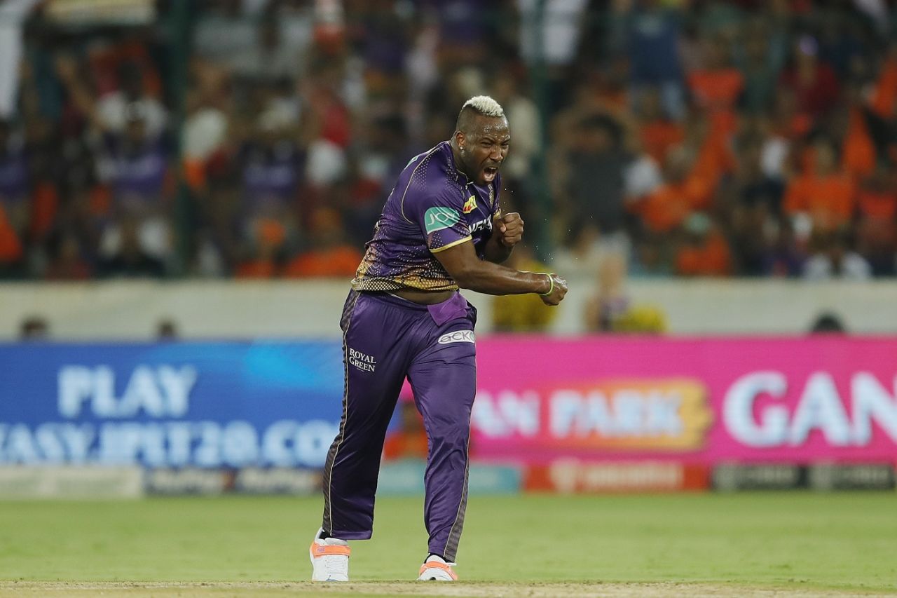 Andre Russell had the last laugh as he outfoxed Rahul Tripathi to dent Sunrisers, Sunrisers Hyderabad vs Kolkata Knight Riders, IPL 2023, Hyderabad, May 4, 2023