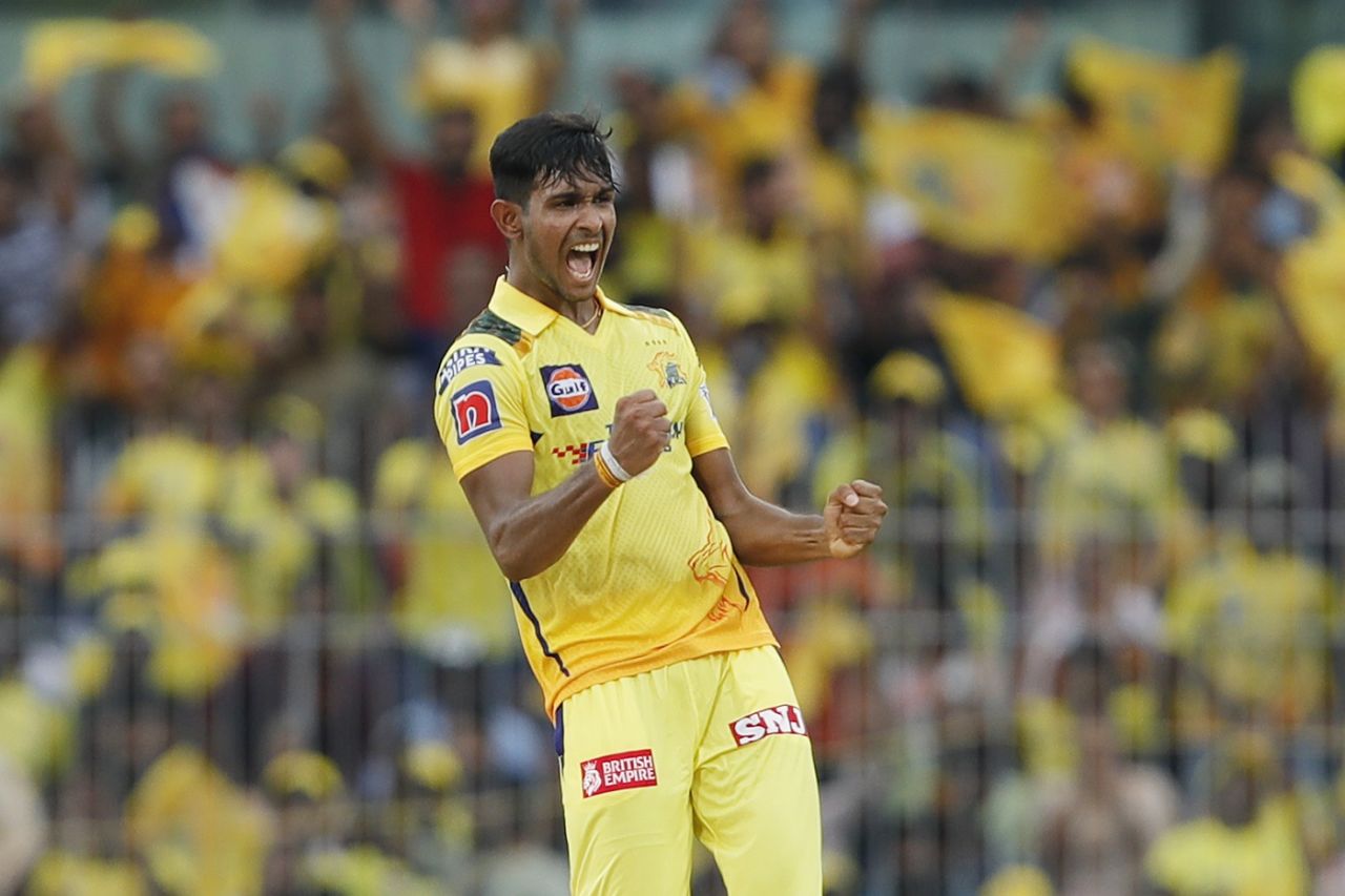 Mathesha Pathirana picked up three wickets at the death, Chennai Super Kings vs Mumbai Indians, IPL 2023, Chennai, May 6, 2023