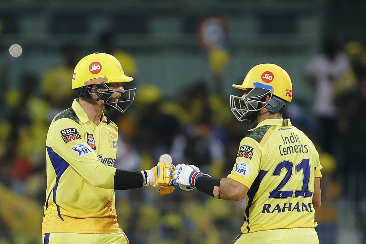 Devon Conway and Ajinkya Rahane scored at a rapid rate, Chennai Super Kings vs Mumbai Indians, IPL 2023, Chennai, May 6, 2023