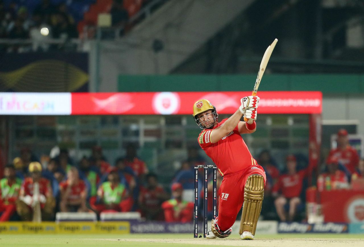 Liam Livingstone hits over the top, Kolkata Knight Riders vs Punjab Kings, IPL 2023, Kolkata, May 8, 2023