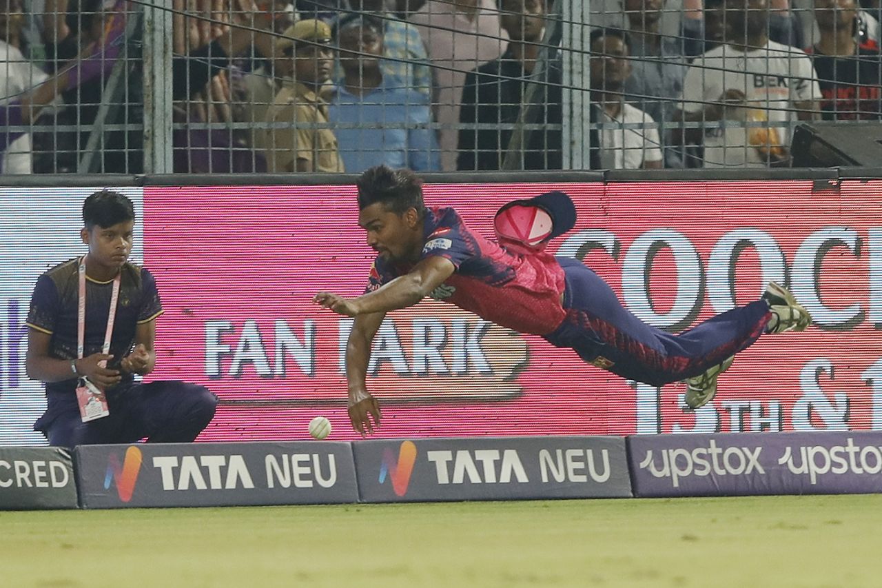 Sandeep Sharma goes airborne, Kolkata Knight Riders vs Rajasthan Royals, IPL 2023, Kolkata, May 11, 2023