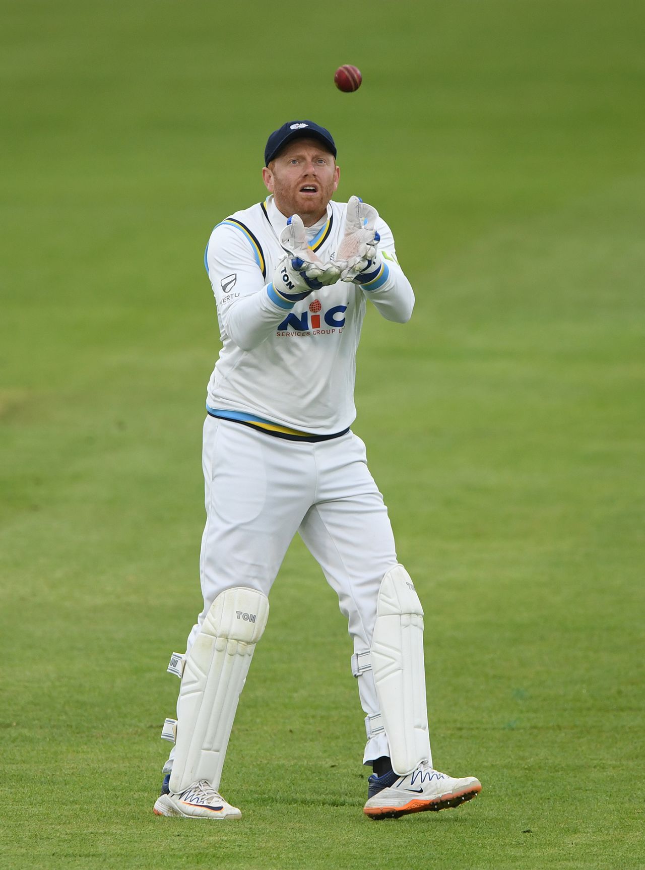 Jonny Bairstow in action behind the stumps, Durham vs Yorkshire, County Championship, Division Two, Chester-le-Street, May 12, 2023