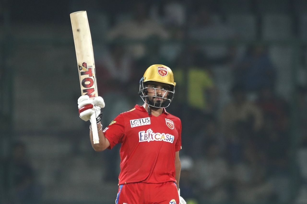Prabhsimran Singh celebrates his fifty, Delhi Capitals vs Punjab Kings, IPL 2023, Delhi, May 13, 2023