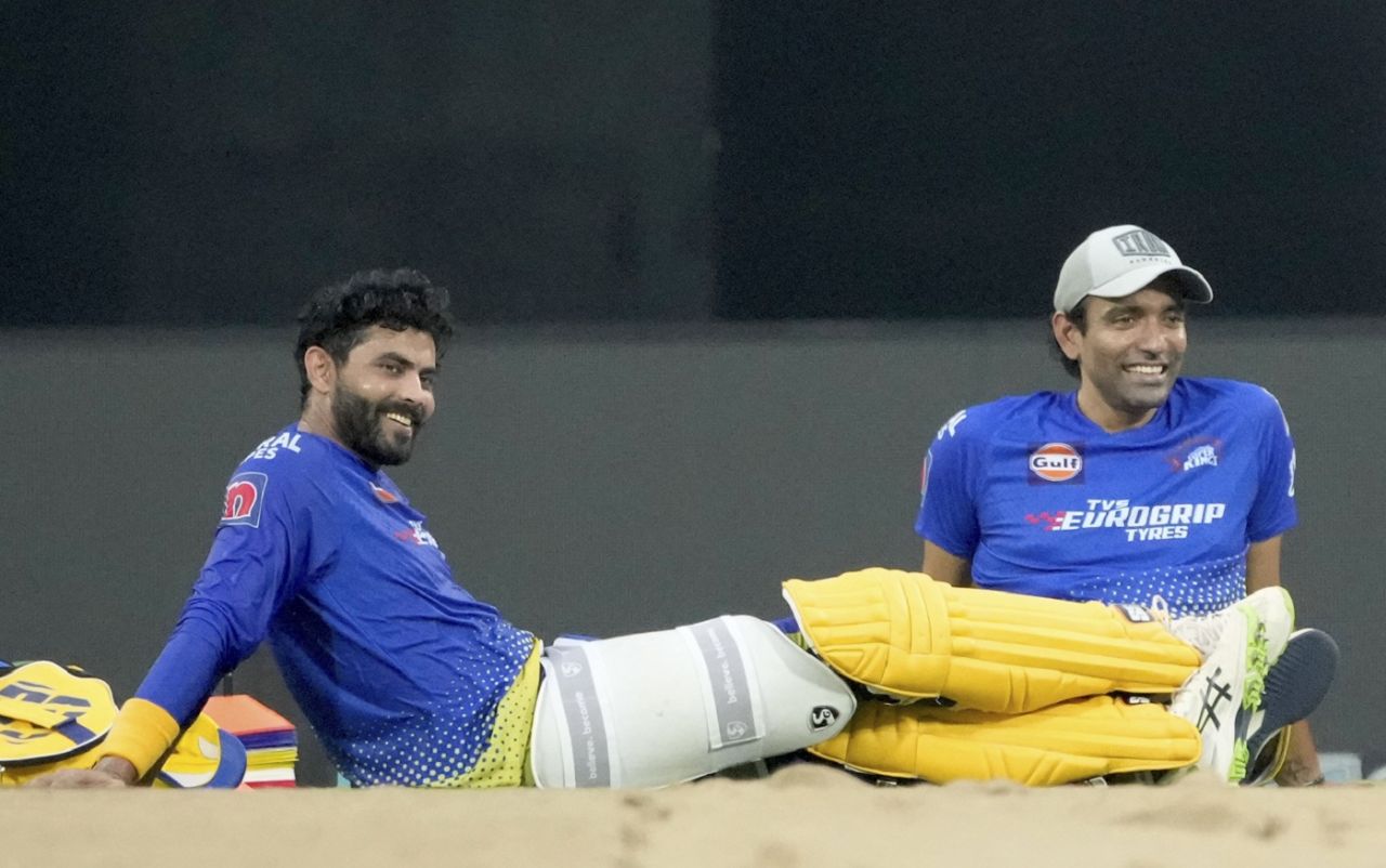 Robin Uthappa joined CSK's practice session and trained with Ravindra Jadeja, Chennai, May 13, 2023