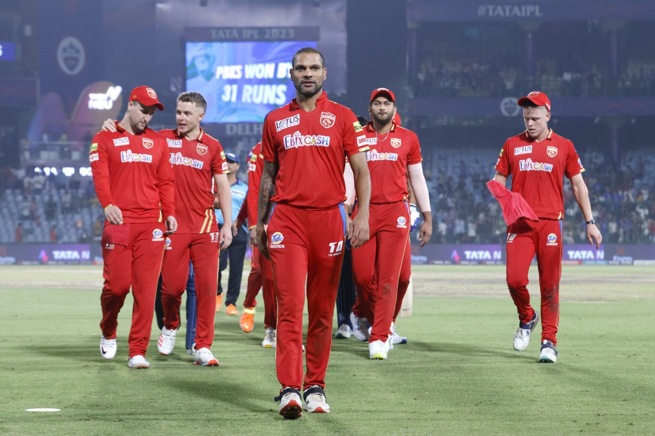 Job done: Shikhar Dhawan leads Punjab Kings off the field, Delhi Capitals vs Punjab Kings, IPL 2023, Delhi, May 13, 2023