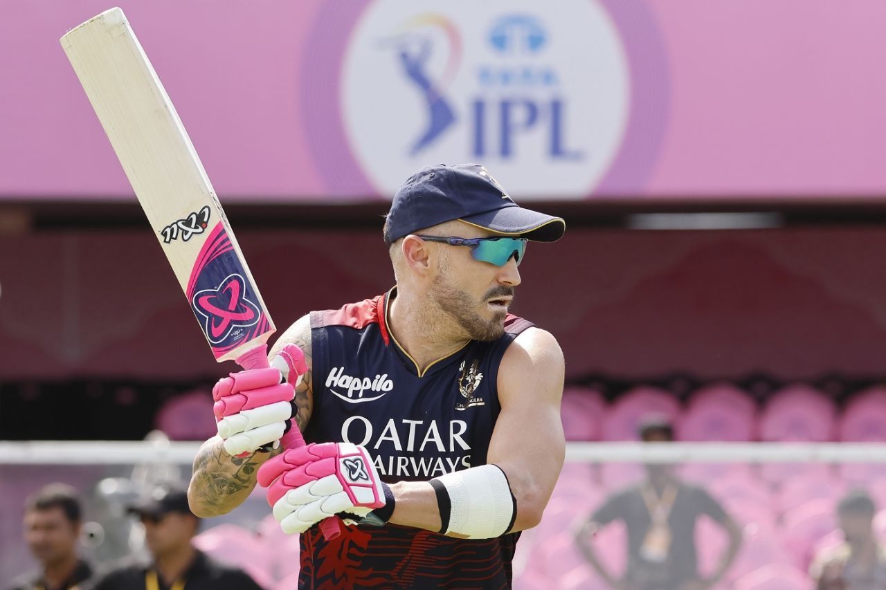 Faf du Plessis gets ready for the all-important fixture against Rajasthan Royals, Rajasthan Royals vs Royal Challengers Bangalore, IPL 2023, Jaipur, May 14, 2023