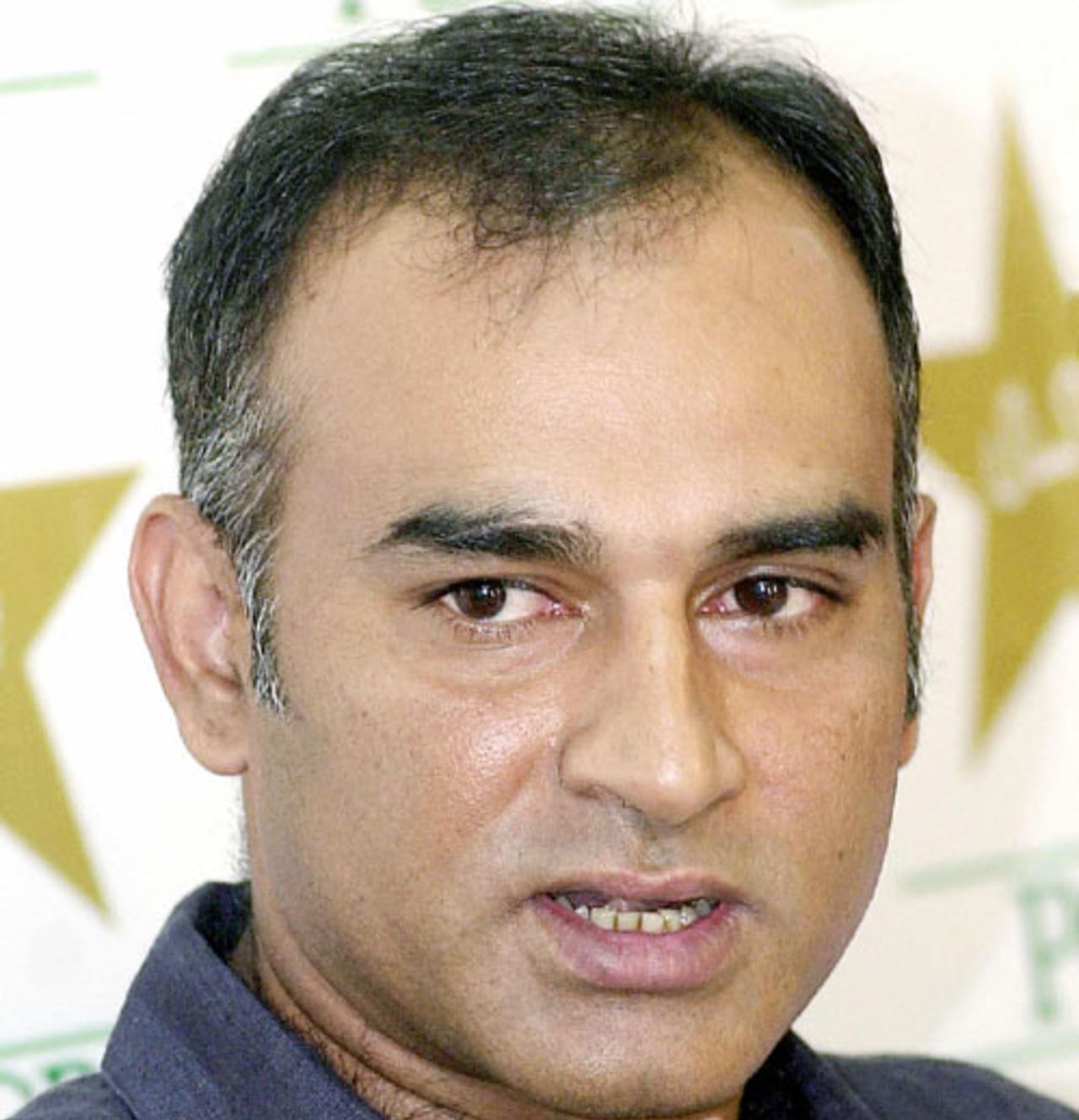 Aamer Sohail at a press conference