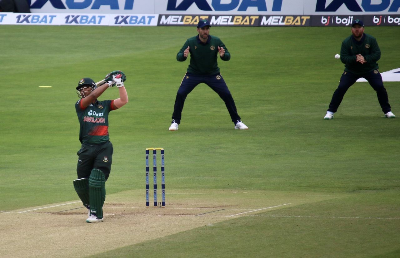 Rony Talukdar was nicked off on debut, Ireland vs Bangladesh, 3rd ODI, Chelmsford, May 14, 2023
