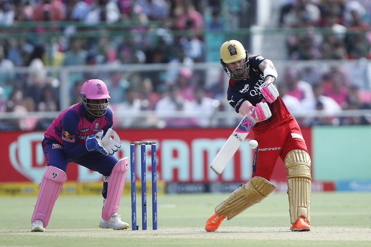 Faf du Plessis tees off, Rajasthan Royals vs Royal Challengers Bangalore, IPL 2023, Jaipur, May 14, 2023
