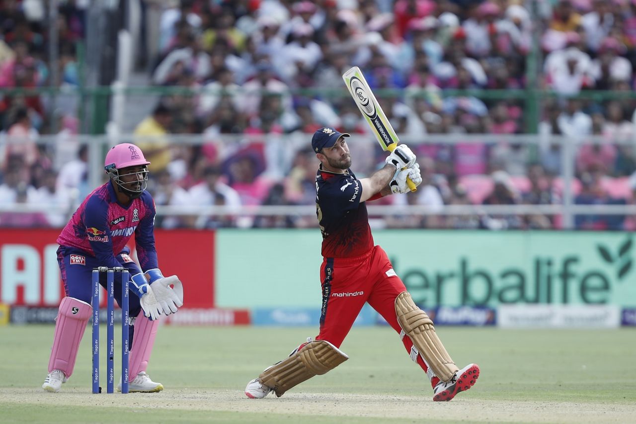 Glenn Maxwell was in his elements from the get-go, Rajasthan Royals vs Royal Challengers Bangalore, IPL, Jaipur, May 14, 2023
