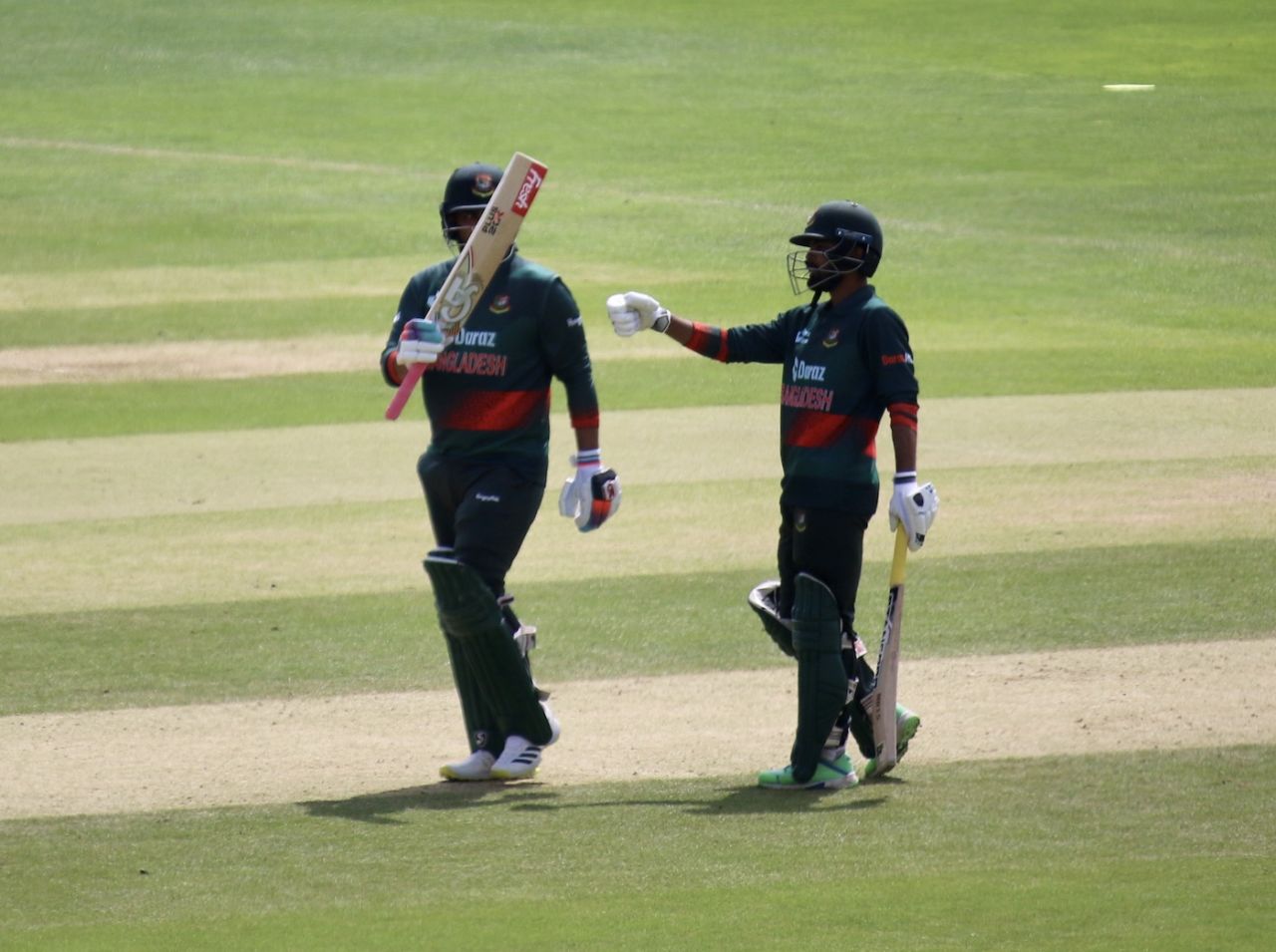 Tamim Iqbal celebrates getting to fifty, Ireland vs Bangladesh, 3rd ODI, Chelmsford, May 14, 2023