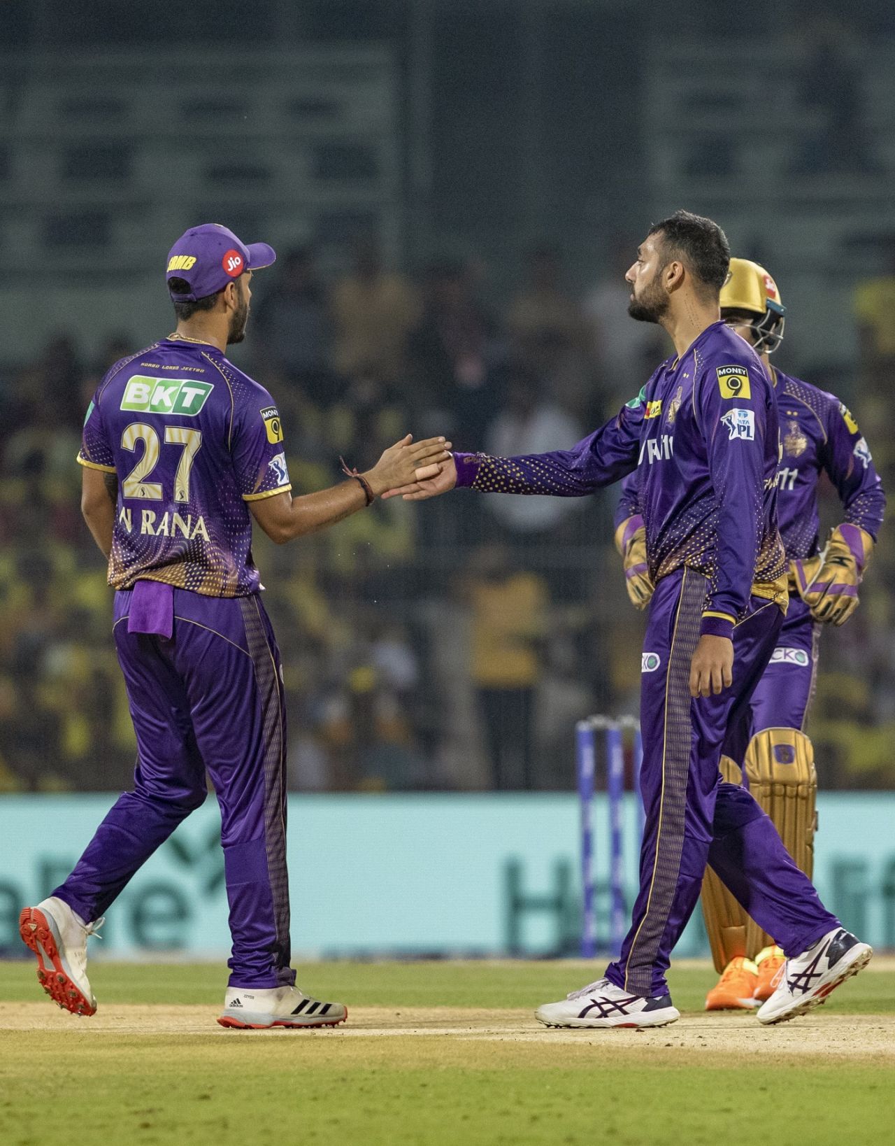 Varun Chakravarthy got Ruturaj Gaikwad to miscue a hoick off a legbreak, Chennai Super Kings vs Kolkata Knight Riders, IPL 2023, Chennai, May 14, 2023