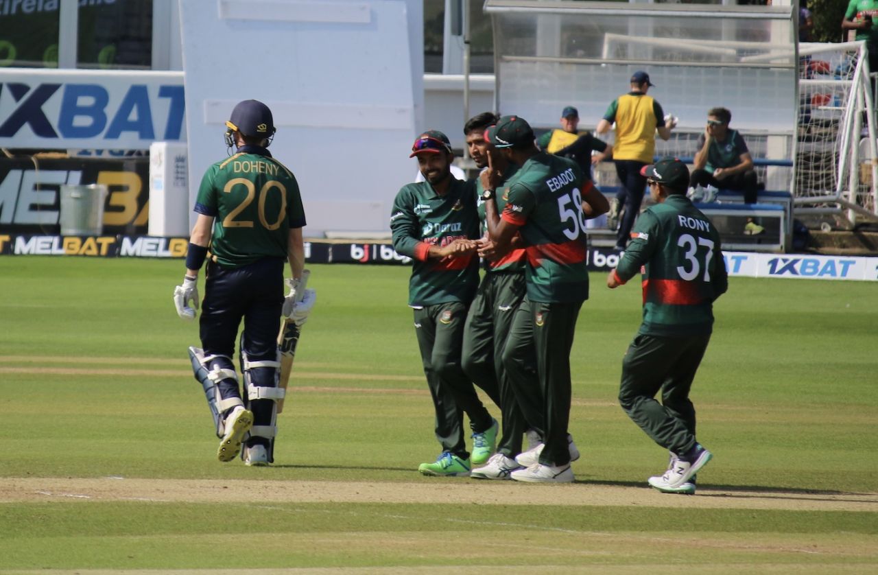 Mustafizur Rahman sent back Stephen Doheny, Ireland vs Bangladesh, 3rd ODI, Chelmsford, May 14, 2023