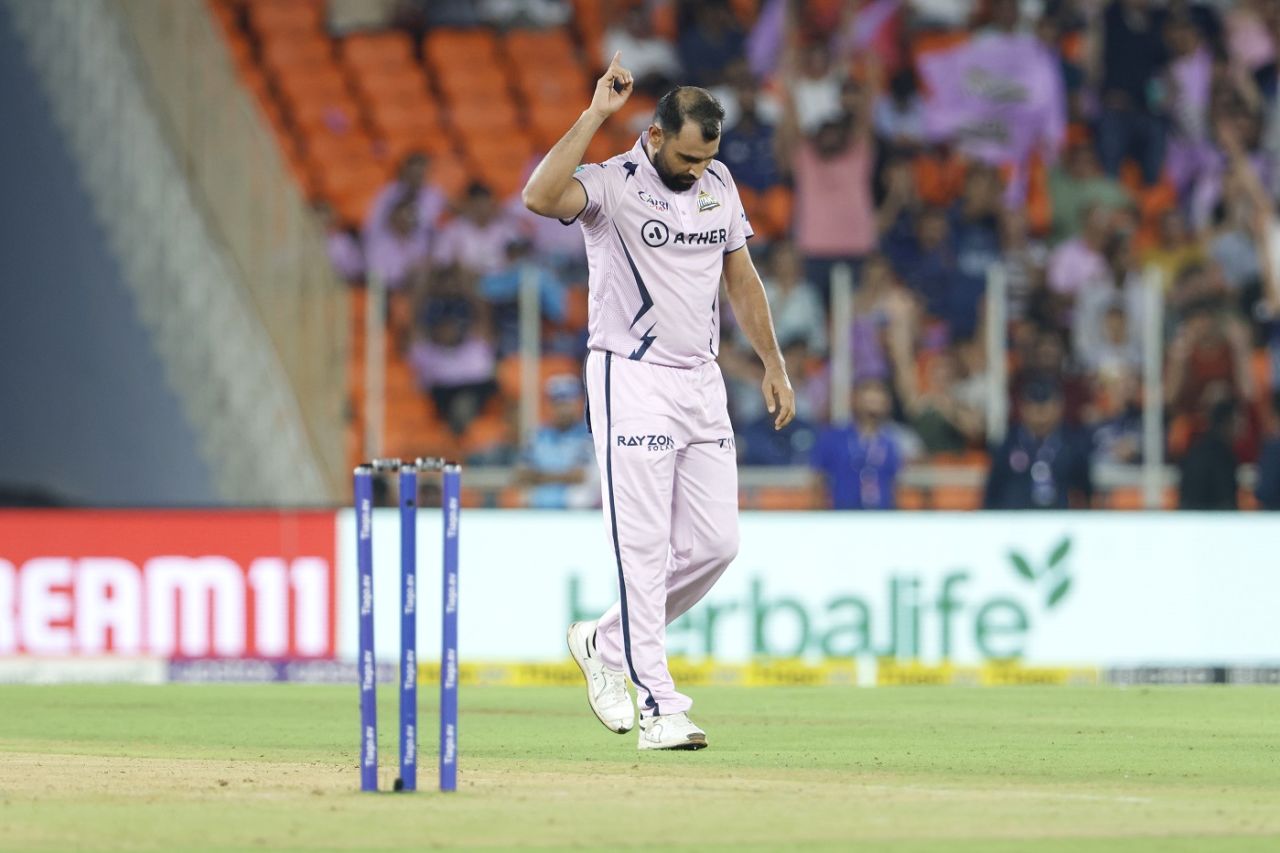 Mohammed Shami dismissed Anmolpreet Singh in the first over, Gujarat Titans vs Sunrisers Hyderabad, IPL 2023, Ahmedabad, May 15, 2023