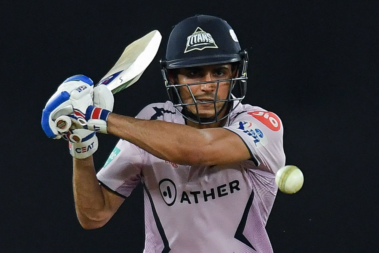 Shubman Gill lines up a pull, Gujarat Titans vs Sunrisers Hyderabad, IPL 2023, Ahmedabad, May 15, 2023