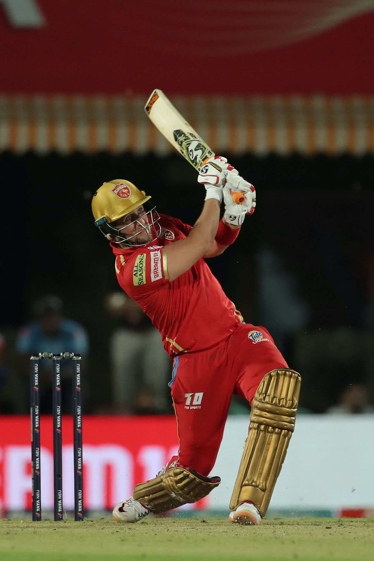 Liam Livingstone smacks the ball, Punjab Kings vs Delhi Capitals, IPL 2023, Dharamsala, May 17, 2023