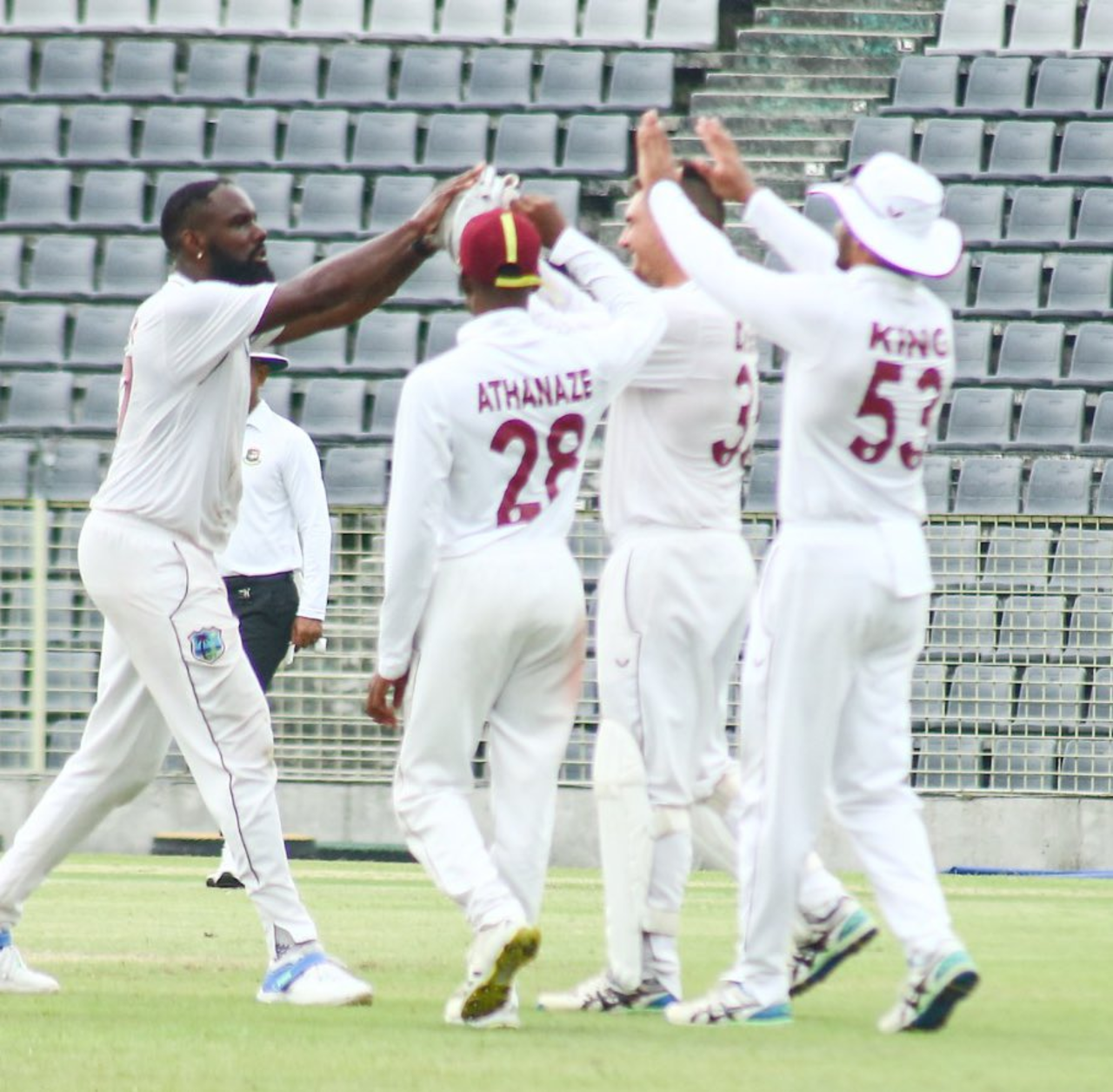 Jair McAllister picked up a match-haul of 7 for 108 against Bangladesh A, Bangladesh A vs West Indies A, 1st unofficial Test, Sylhet, May 19, 2023