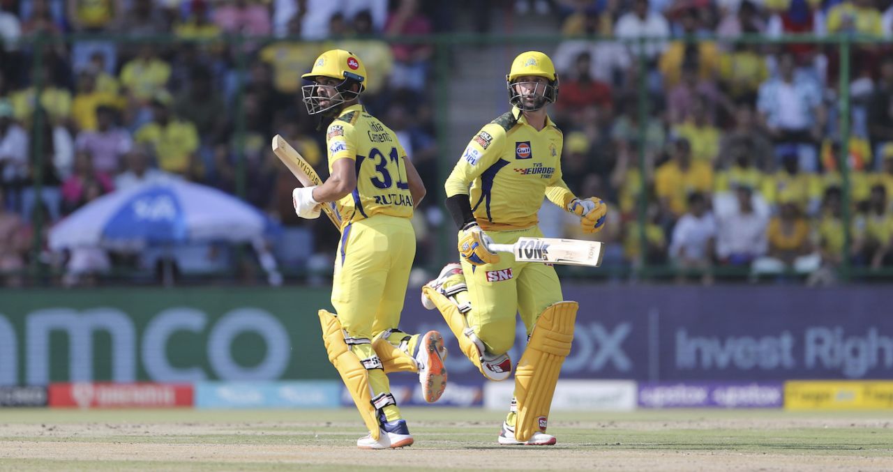 Both Ruturaj Gaikwad and Devon Conway hit fifties in a big opening stand, Delhi Capitals vs Chennai Super Kings, IPL 2023, Delhi, May 20, 2023