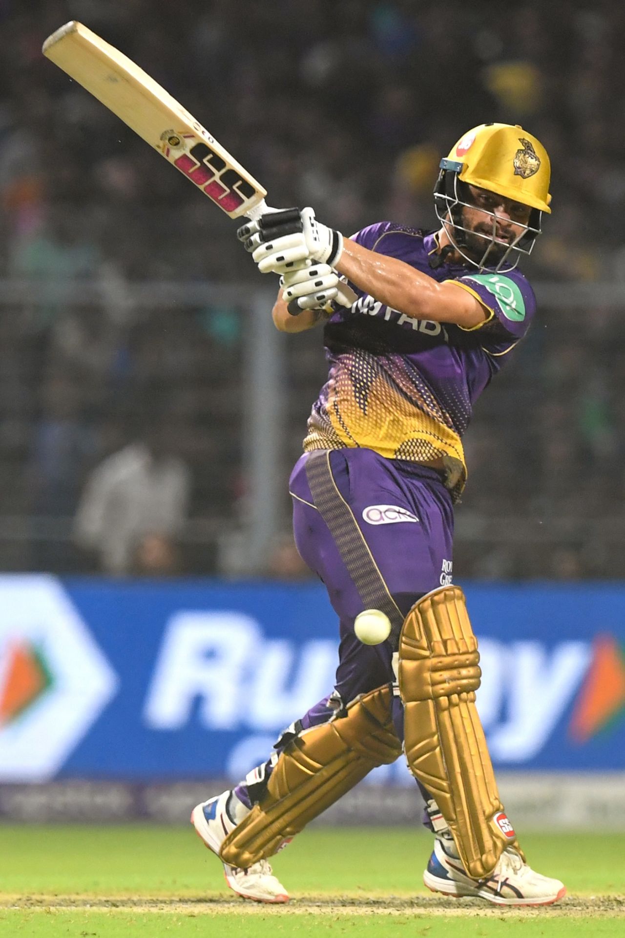 Rinku Singh heaves one away, Kolkata Knight Riders vs Lucknow Super Giants, IPL 2023, Kolkata, May 20, 2023