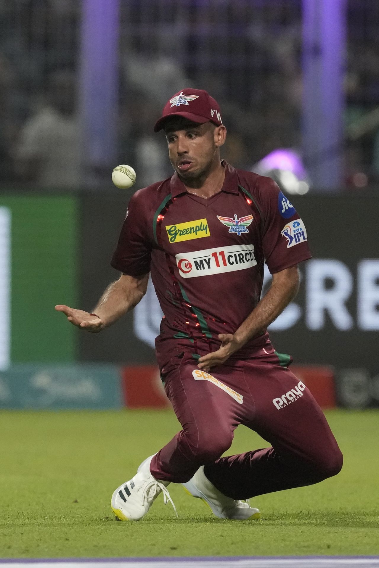 Ravi Bishnoi caught Rahmanullah Gurbaz on the second attempt, Kolkata Knight Riders vs Lucknow Super Giants, IPL 2023, Kolkata, May 20, 2023