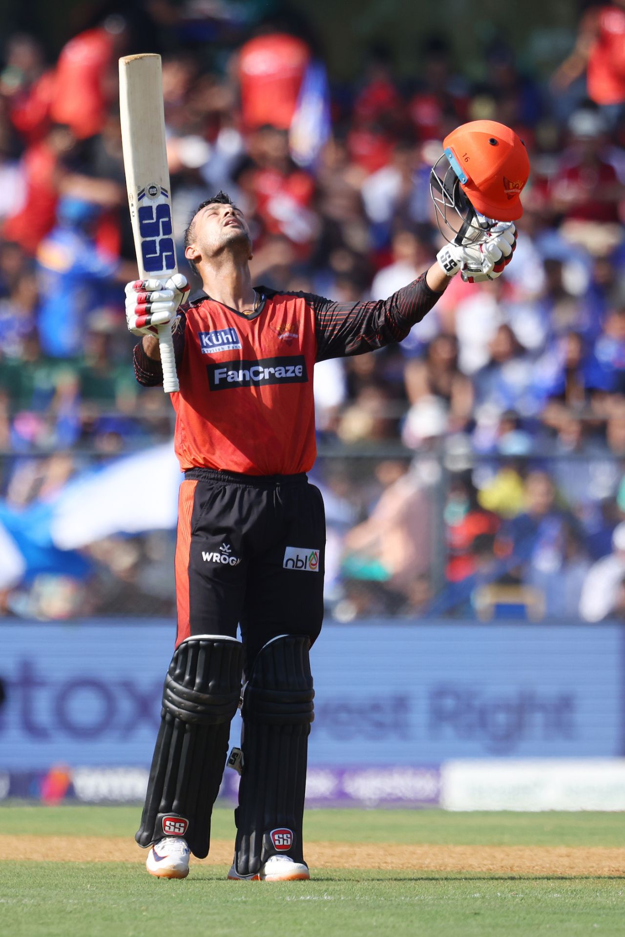 Vivrant Sharma brought up a half-century in his first IPL innings, Mumbai Indians vs Sunrisers Hyderabad, IPL 2023, Mumbai, May 21, 2023