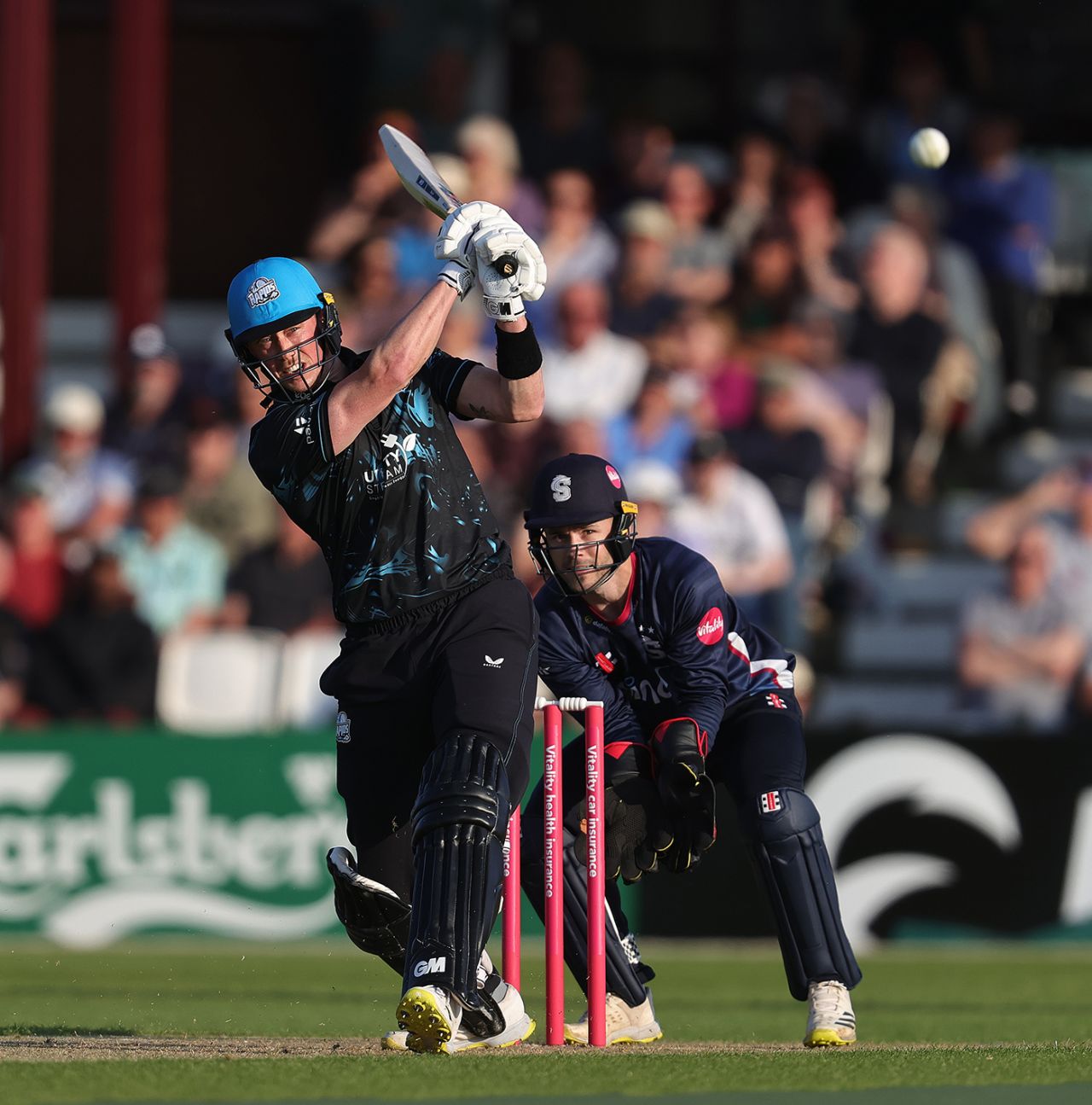 Adam Hose en route to his half-century, Vitality Blast T20, Northamptonshire Steelbacks vs Worcestershire Rapids, Northampton, May 24, 2023