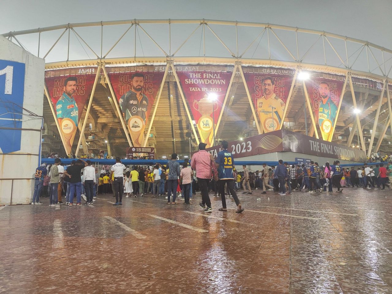 It was pouring in Ahmedabad hours before the match began, Chennai Super Kings vs Gujarat Titans, IPL 2023 final, Ahmedabad, May 28, 2023